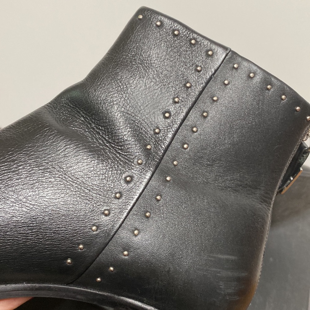 Dune “Queenie” Leather Studded Boots - Picture 11 of 15